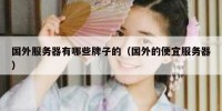 国外服务器有哪些牌子的（国外的便宜服务器）