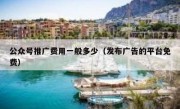 公众号推广费用一般多少（发布广告的平台免费）