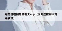 服务器在国外的聊天app（国外虚拟聊天对话软件）