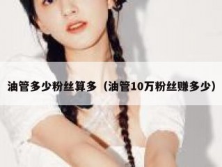 油管多少粉丝算多（油管10万粉丝赚多少）