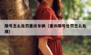 限号怎么处罚重庆车辆（重庆限号处罚怎么处理）