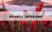 派币注册不上（派币还能注册吗）