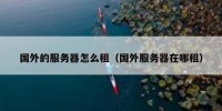 国外的服务器怎么租（国外服务器在哪租）