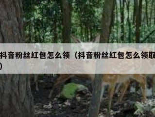 抖音粉丝红包怎么领（抖音粉丝红包怎么领取）
