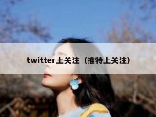 twitter上关注（推特上关注）
