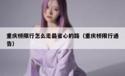 重庆桥限行怎么走最省心的路（重庆桥限行通告）