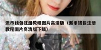 派币钱包注册教程图片高清版（派币钱包注册教程图片高清版下载）