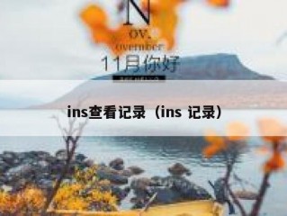 ins查看记录（ins 记录）