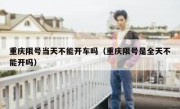 重庆限号当天不能开车吗（重庆限号是全天不能开吗）