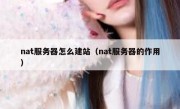 nat服务器怎么建站（nat服务器的作用）