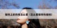 推特上的热搜怎么看（怎么看推特热搜榜）