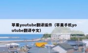 苹果youtube翻译插件（苹果手机youtube翻译中文）