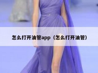 怎么打开油管app（怎么打开油管）