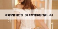 海外软件排行榜（海外软件排行榜前十名）
