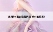 想用ins怎么设置网络（ins的设置）