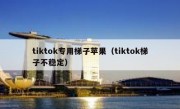 tiktok专用梯子苹果（tiktok梯子不稳定）