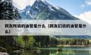 网友所说的油管是什么（网友们说的油管是什么）