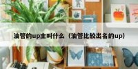油管的up主叫什么（油管比较出名的up）