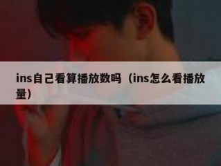 ins自己看算播放数吗（ins怎么看播放量）