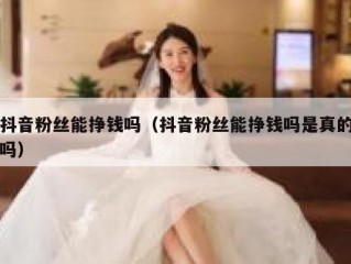 抖音粉丝能挣钱吗（抖音粉丝能挣钱吗是真的吗）