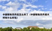 中国帮助苏丹后怎么样了（中国帮助苏丹建大坝有什么好处）