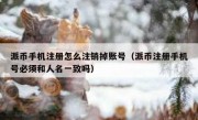 派币手机注册怎么注销掉账号（派币注册手机号必须和人名一致吗）