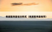 美国服务器低价购买（美国服务器推荐）