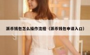 派币钱包怎么操作流程（派币钱包申请入口）