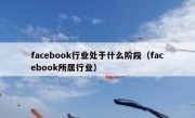 facebook行业处于什么阶段（facebook所属行业）