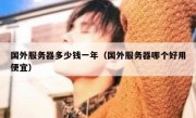 国外服务器多少钱一年（国外服务器哪个好用便宜）