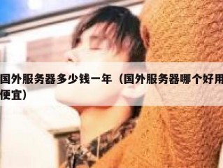 国外服务器多少钱一年（国外服务器哪个好用便宜）