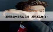 派币钱包申请入口在哪（派币怎么样l了）