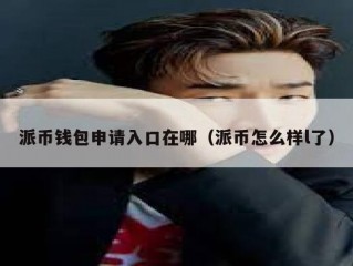 派币钱包申请入口在哪（派币怎么样l了）