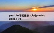 youtube不能播放（为啥youtube播放不了）