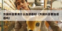 外国抖音要用什么加速器好（外国抖音要加速器吗）