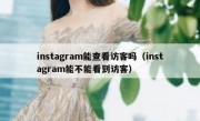 instagram能查看访客吗（instagram能不能看到访客）