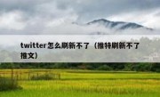 twitter怎么刷新不了（推特刷新不了推文）
