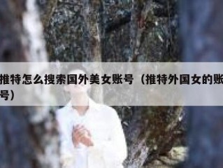 推特怎么搜索国外美女账号（推特外国女的账号）