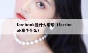 facebook是什么东东（facebook是个什么）