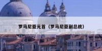 罗马尼亚元首（罗马尼亚副总统）