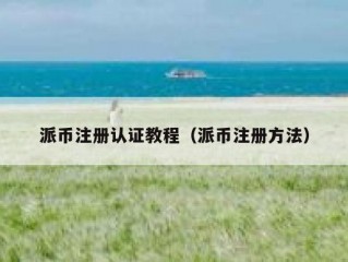 派币注册认证教程（派币注册方法）