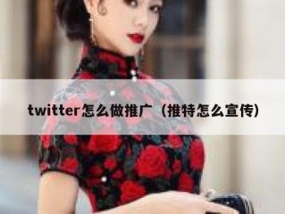 twitter怎么做推广（推特怎么宣传）