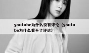 youtube为什么没有评论（youtube为什么看不了评论）