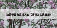 油管哪里有直播入口（油管怎么找直播）