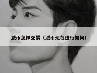 派币怎样交易（派币现在进行如何）