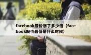 facebook股价涨了多少倍（facebook股价最低是什么时候）