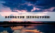 派币审核名字步骤（派币审核名字步骤图）