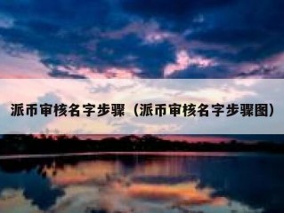 派币审核名字步骤（派币审核名字步骤图）