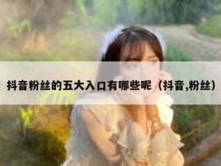 抖音粉丝的五大入口有哪些呢（抖音,粉丝）