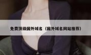 免费顶级国外域名（国外域名网站推荐）